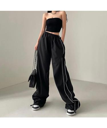 WILLBEST Women's Causal Oversized Cotton Jogging Sports Joggers Sweatpants Cuffed Trouser with Pockets Running Lounge Pants Tracksuit Bottoms 4005-djufh-black-3 M - Buy Online on GoSupps.com