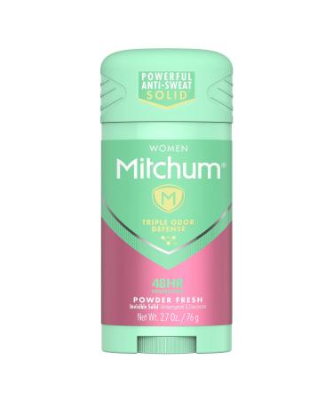 Mitchum Women Advanced Anti-Perspirant & Deodorant Invisible Solid Powder Fresh - 2.7 oz Pack of 5