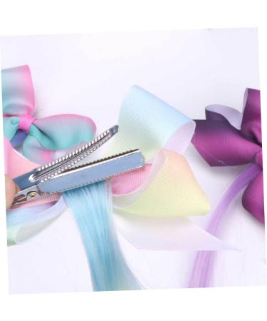 FRCOLOR Kids bow hair s hair s for kids Gradient hairpins Periwig hair s color wigs girl hair s girls' hair s headdress for girls toddler ribbon issue card top Ribbon - Buy Online on GoSupps.com