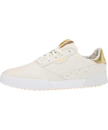 adidas Women's Adicross Retro Spikeless Golf Shoes - White Tint/Pulse Amber - Size 8.5 - Buy Online on GoSupps.com