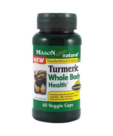 Mason Natural Standardized Extract Turmeric 60 Veggie Caps