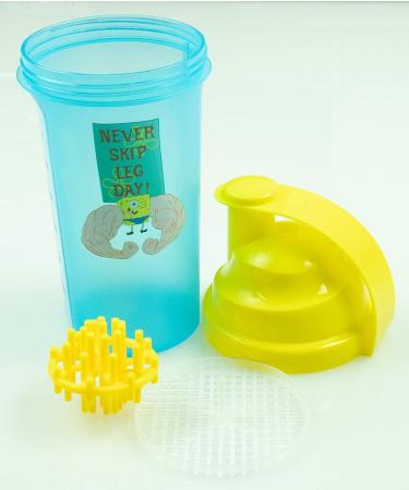 SpongeBob SquarePants Protein Shaker Bottle - Official Gym Bottle for Fans - Buy Online on GoSupps.com