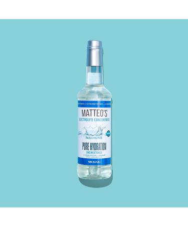 Matteo's Sugar-Free Hydration Concentrate - Electrolyte Drink for Quick Rehydration & Endurance Ideal for Workouts Travel Heat & Sun Delicious with Vitamins & Nutrients Plain Flavor 750ml 6-pack 750 ml (Pack of 6) - Buy Online on GoSupps.com
