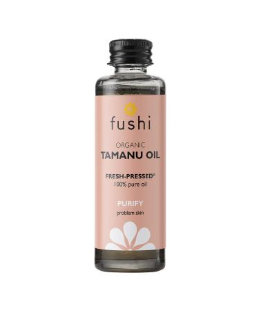 Fushi Wellbeing Organic Tamanu Oil Fresh-Pressed Antioxidant & Vitamin E Best for Scars Blemishes Damaged Hair Manufactured in the UK 50 ml