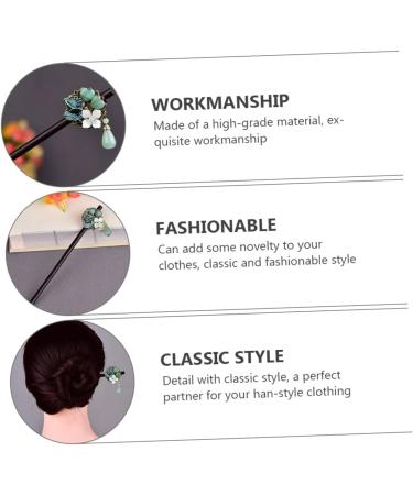 FRCOLOR Hanfu Hairpin Wooden Hair Stick Chinese Retro Hairpins Bun Hair Clip Chinese Bridal Hair Pin Japanese Hair Sticks Chinese Hair Sticks Vintage Classic Bride China - Buy Online on GoSupps.com