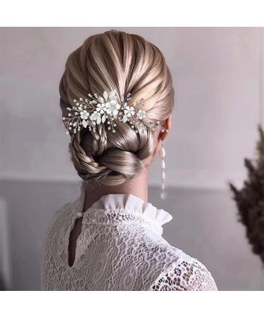 ISLHJDD Flower Bride Wedding Hair Vine Crystal Hair Accessories Bridal Hair Clip Prom hair Accessories Bridal Headband Headpiece for Women and Girls - Buy Online on GoSupps.com
