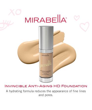 Mirabella Invincible Anti-Aging Full Coverage HD Liquid Foundation Light III - Moisture-Rich Formula for Smooth, Bright Skin - Paraben-Free & Cruelty-Free - Buy Online on GoSupps.com