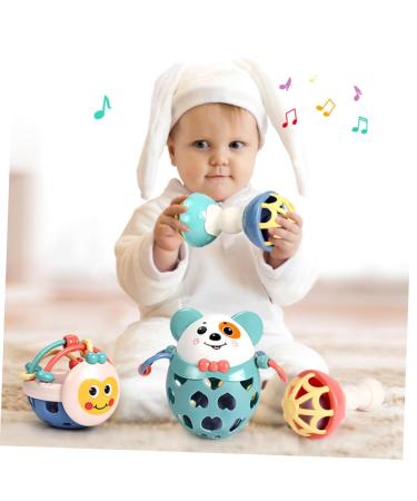 Bestonzon Bite Ring for Toddlers | Sensory Tea Tank Rattles & Handwritten Toys Ideal Baby Teething Tool - Buy Online on GoSupps.com
