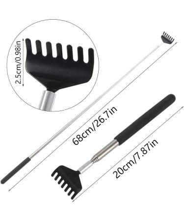 Leeqbcr Retractable Back Scratcher Set - Portable Stainless Steel Massage Device for Ultimate Back Relief - Buy Online on GoSupps.com