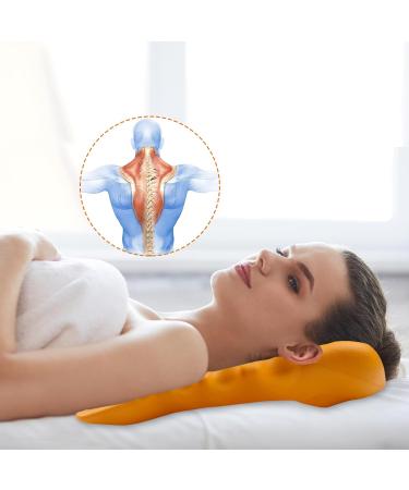 Relieflylab Trapezius Stretcher | Neck & Shoulder Tension Relief Massager | Trigger Point Therapy Device - Orange - Buy Online on GoSupps.com