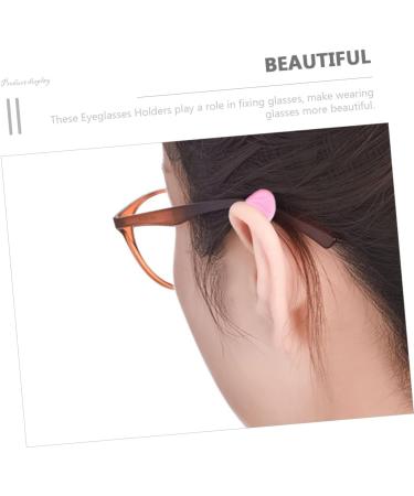 Osaladi 20 Pairs Anti-Slip Glasses Covers - Pink Tension Nerd Wax Frame Hooks & Mini Holders - Buy Online on GoSupps.com