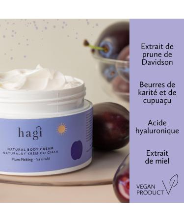 Hagi Plum Picking Body Cream Australian Plum & Hyaluronic Acid With Honey Extract Shea Butter and Cocoa Butter Deeply Nourishing & Moisturizing 200 ml - Buy Online on GoSupps.com