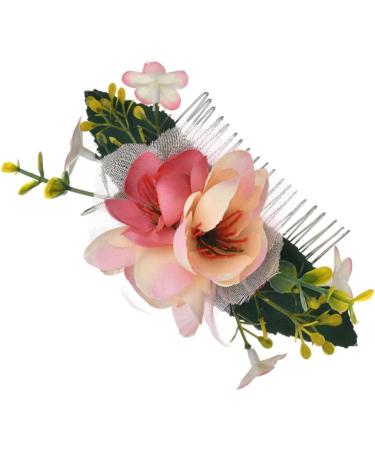 FRCOLOR 1pc Tiara Hair Fork Bridal Hair Clip Bridal Headpiece Hair Pin Wedding Crown Flower Hair Comb Wedding Hair Decoration Floral Hair Comb Hair Comb Clip Bride Hair Accessories Flowers - Buy Online on GoSupps.com