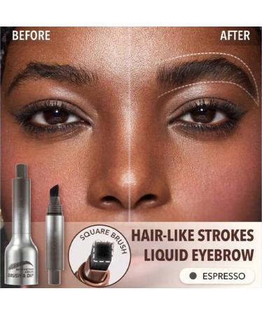 Liquid Eyebrow Brush Multi-Functional Non-Smudging Pressed Wild Eyebrow Pencil Eyebrow Brush Angled Square Brush Waterproof Brow Pen Eyebrow Pen for Hair-Like Natural Brows (Taupe) - Buy Online on GoSupps.com