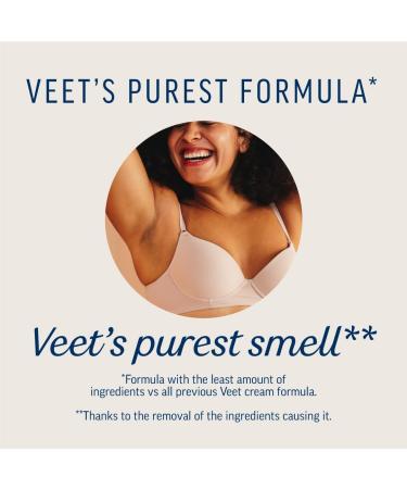 Veet Pure Hair Removal Cream 400ml Legs & Body Sensitive Skin Pleasant Fragrance Hydrates & Exfoliates Least Ingredients Aloe Vera Results in 5 Minutes Long Lasting Hydration 24hr Smoothness 400 ml (Pack of 1) - Buy Online on GoSupps.com