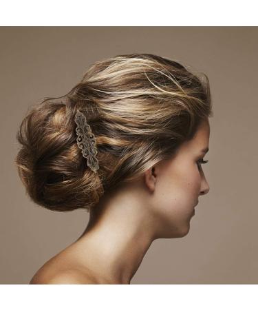 Baring 8 Pcs Vintage Metal Hair Barrettes Vintage Bronze Hair Clips Retro French Barrette Women Hair Clips Retro for Women Girls Gift - Buy Online on GoSupps.com