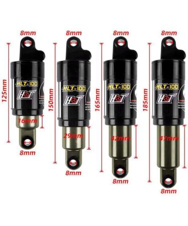 ZTZ Mountain Bike Rear Shock Absorber - 125mm/150mm/165mm/190mm 850/1000Lbs - Downhill Bicycle Spring Shock for Enhanced Performance - Buy Online on GoSupps.com