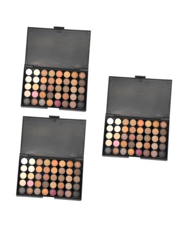 DOITOOL 3pcs 40 Eye Shadow Eyeshadow Pallet Eyeshadow Powder Eyeshadow Matt Pearlescent Makeup Palette