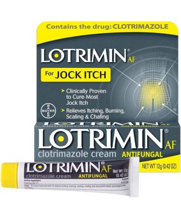 Lotrimin AF Jock Itch Antifungal Cream, 0.42 Ounce (Pack of 1)