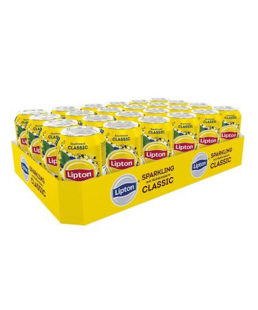 Buy Lipton Ice Tea Sparkling Classic - Lemon Flavor (24 x 0.33L) | International Shipping Available - Buy Online on GoSupps.com