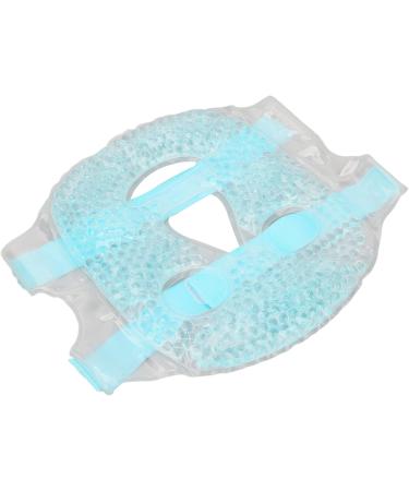 Gel Beads Cooling Face Relieve Fatigue Improve Skin Healthy Reusable Adjustable Cold Face Eye for Head for Arms for Back (Blue) - Buy Online on GoSupps.com