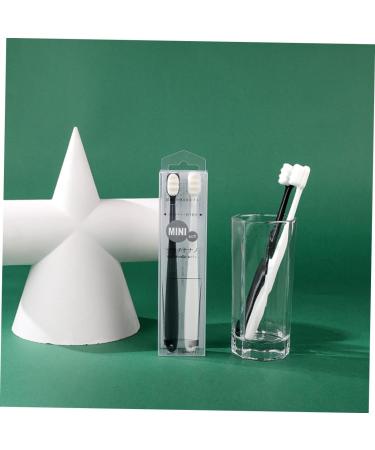 Tovinanna Travel Toothbrush Set - 2 Ultra-Fine Portable Toothbrushes for Couples & Kids - Compact Tooth Cleaning Brushes - Buy Online on GoSupps.com