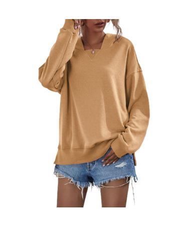 Women's sweater summer women autumn winter single -colored square collar loose version plus fleece hoodie casual style suitable for daily party outdoor travel lohas knitting sweater black women yellow m