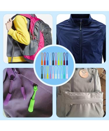 Neikafan 100 Zipper Pulls - Nylon Replacement Zippers for Backpack Clothing & Sportswear | 20 Colors Available - Buy Online on GoSupps.com