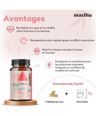 Maca and Tribulus Complex | Concentrated Extract| Energy | 100% Natural - Buy Online on GoSupps.com