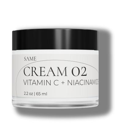 Same Skincare Face Cream 02: Niacinamide Vitamin C Face Serum Hyaluronic Acid Shea Butter Organic Facial Serum Supports Acne Anti Aging Dark Spots Use as Face Mask Vegan Cruelty Free 2.2 oz