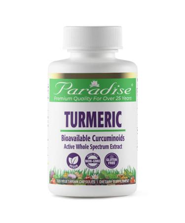 Paradise Herbs Turmeric 120 Vegetarian Capsules