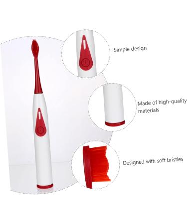 Ultechnovo Waterproof Electric Toothbrush Set - Oral Hygiene & Teeth Whitening - 1 Pack Red - Buy Online on GoSupps.com