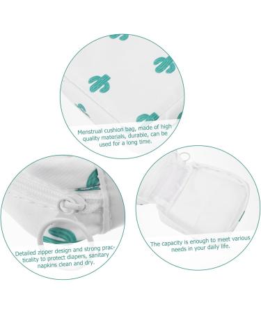 Plafope Women's Coin Bag & Menstruation Storage Pocket - Multifunctional Halter Towel & Pad Holder 11.5x11.5x4cm - Buy Online on GoSupps.com