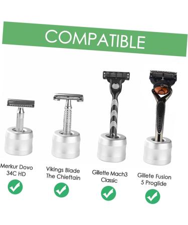 PopetPop Razor Holder - Secure Storage & Stylish Stand for Men's Manual Razors | Durable Aluminum Alloy - Buy Online on GoSupps.com