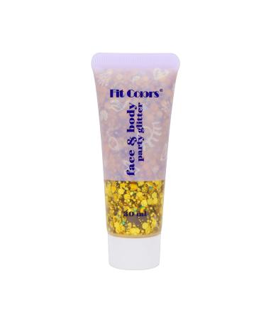 Bestauty Bestauty Glitter Body Gel 30ml glitter for face hair lips nails DIY long-lasting for festivals parties makeup (gold 30ml)