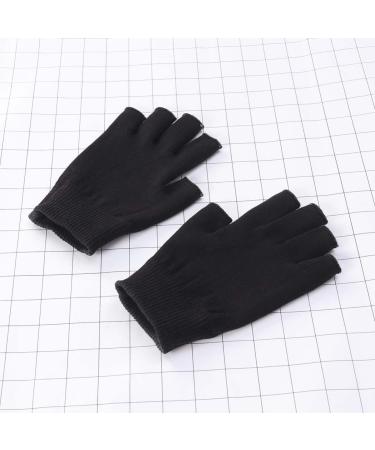 minkissy 1 Pair Spa Gloves Black Fingerless Gloves Moisturizing Gloves Moisturizing Hand Gloves Black Gel Mositurizing Fingerless Glove Gel Gloves Mositurizing Glove Simple Apparel - Buy Online on GoSupps.com