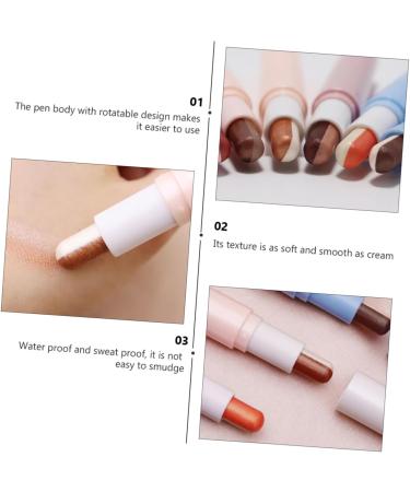 FOMIYES Shimmer Eyeshadow 2pcs Eye Shadow Stick Eyeshadow Stick Women Cosmetic Shadow Makeup Tool Pearlescent The Lazy 1 count (Pack of 1) Blue - Buy Online on GoSupps.com