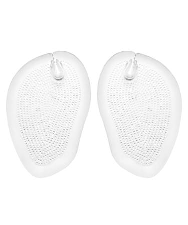 Healifty 2 pair of silicone slipproof inner sole silicone gel pads sandal flip-flop female pillow pad toe protector protector thong insoles insert