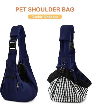 Breathable Dog Carrier Bag | Comfortable Pet Carrier for Small Dogs & Cats | Safer Transport with Adjustable Straps | Blue - Buy Online on GoSupps.com