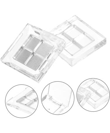 FOMIYES 2 Sets Eyeshadow Eye Shadow Lipstick Cases Empty Makeup Pallet Holiday Necessities Square - Buy Online on GoSupps.com