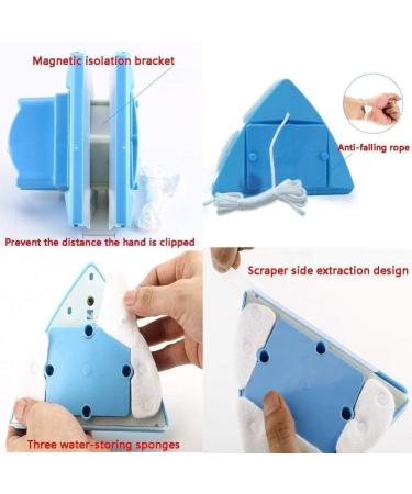Outside Magnetic Window Cleaner Double-Sided Window Cleaners Glass Wiper Glider Cleaning Brush Tool for Double Glazed Windows Applicable Glass Thickness:4-36Mm - Buy Online on GoSupps.com