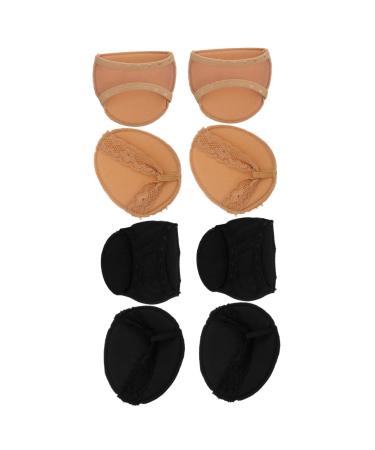 FOMIYES 4 Pairs Invisible Foot Pads Front Palm Pads for Women Insoles for Heels High Heels Metatarsal Pads Heels for Women Belly Shoe Inserts High Heels Cushions Forefoot Pad Cotton Girl