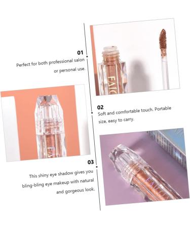 FOMIYES 3 pcs Women Eyeshadow Eyes Lasting Gloss Fluid Long for Liquid Shiny Glitter Accessories Makeup 1 count (Pack of 1) As Shownx3pcs - Buy Online on GoSupps.com
