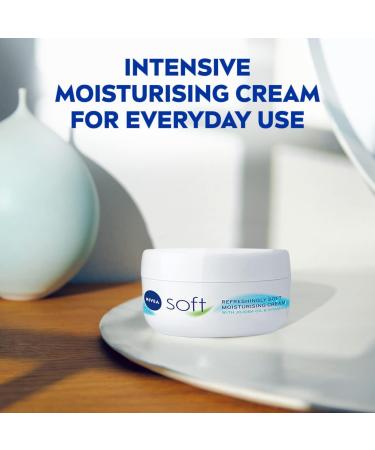 NIVEA Soft Moisturising Cream 500ml - All-Purpose Face, Body, and Hand Cream with Vitamin E and Jojoba Oil - Buy Online on GoSupps.com