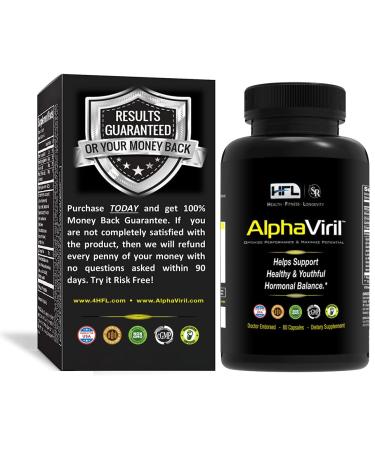 AlphaViril by Dr Sam Robbins | 22+ Year Proven Formula | Testosterone Booster + Hormone Balancer | Healthy Libido - Bigger "Muscles" - Less Belly Fat - Look & Feel Better