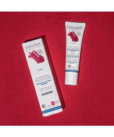 Organic Couperose Care Cream by Logona Naturkosmetik for Couperose Prone Skin with the Active Ingredient Silidine from Red Alga Soothing and Intensively Nourishing Face Care Natural and Vegan 30 ml medi Couperose Care Cream - Buy Online on GoSupps.com