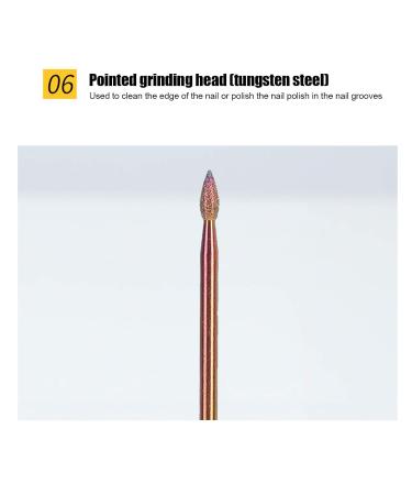 Premium Manicure Drill Set - 11 Tungsten Steel & Ceramic Nail Polish Tips for Callus Grinding & Skin Repair - Buy Online on GoSupps.com