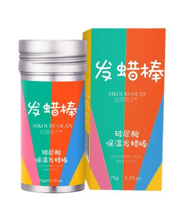 Wax Stick for Hair Hyaluronic Acid Wax Stick for Hair Wigs 98g Wax Stick for Hair Hair Pomade Stick Hair Stick Wax Hair Pomade Stick Non-Greasy Styling Wax for Frizz Hair Shakven