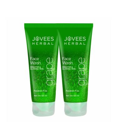 Jovees Clarifying Fairness Facewash with Grape - 120ml(Pack of 2)