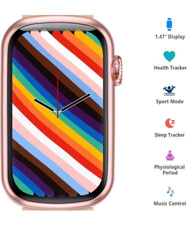 MorePro Fitness Tracker | Heart Rate, Blood Pressure, Blood Oxygen, SPO2, IP68 Waterproof, Sleep Tracker | Pink Sport Smartwatch for Women - Buy Online on GoSupps.com
